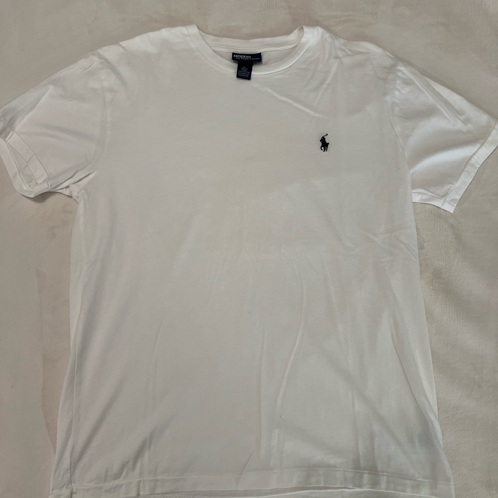 Polo Ralph Lauren Men's White Short Sleeve T-shirt, Medium